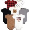 image:imageHudson Baby Baby Cotton Bodysuits 7packBrown Bear