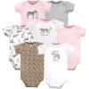 image:imageHudson Baby Baby Girls Cotton Bodysuits 7packModern Pink Safari