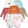 image:imageHudson Baby Baby Girls Cotton Longsleeve Bodysuits 7packHappy Fall