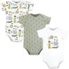 image:imageHudson Baby Infant Boy Cotton Bodysuits 3Pack Jungle 69 Months