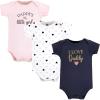 image:imageHudson Baby Unisex Baby Cotton Bodysuits Girl Daddy Pink Navy 912 Months