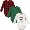 image:imageHudson Baby Unisex Baby Cotton BodysuitsMoose Wonderful Time