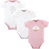 image:imageHudson Baby Unisex Baby Cotton BodysuitsPink Clouds