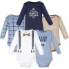 image:imageHudson Baby Unisex Baby Cotton LongSleeve Bodysuits 5PackHandsome Like Daddy