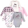 image:imageHudson Baby Unisex Baby Cotton Longsleeve Bodysuits Pink Moose 36 Months US