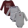 image:imageHudson Baby babyboys Cotton Longsleeve Bodysuits 3packBoy Daddy