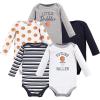 image:imageHudson Baby babyboys Cotton Longsleeve Bodysuits 5packBasketball