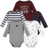 image:imageHudson Baby babyboys Cotton Longsleeve Bodysuits 5packBoy Daddy