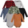 image:imageHudson Baby babyboys Cotton Longsleeve Bodysuits 7packInto the Woods Prints