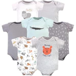 image:imageHudson Baby Baby Boys Cotton Bodysuits 7packAlphabet Animals