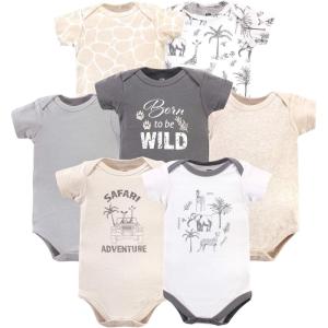 image:imageHudson Baby Baby Boys Cotton Bodysuits 7packVintage Safari
