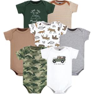 image:imageHudson Baby Baby Cotton Bodysuits 7packAnimal Adventure