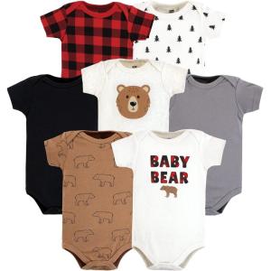 image:imageHudson Baby Baby Cotton Bodysuits 7packBrown Bear