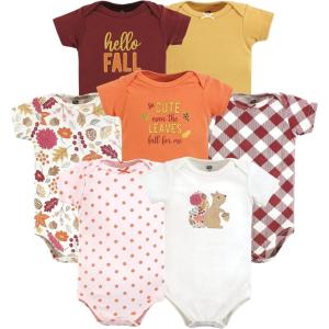 image:imageHudson Baby Baby Girls Cotton Bodysuits 7packFall Squirrel