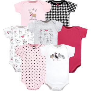 image:imageHudson Baby Baby Girls Cotton Bodysuits 7packGirl Dogs