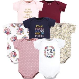 image:imageHudson Baby Baby Girls Cotton Bodysuits 7packGirls World