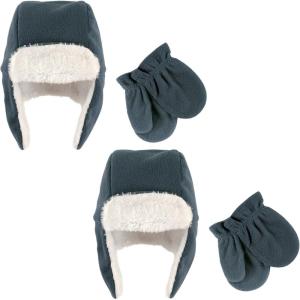 image:imageHudson Baby Cozy Warm Toddler Hat and Mitten SetLight Blue Fleece