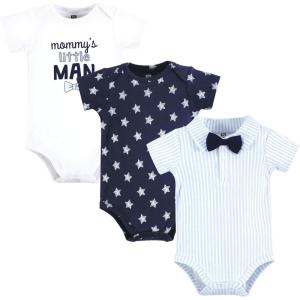 image:imageHudson Baby Infant Boy Cotton Bodysuits Mommys Little Man Bow Tie 69 Months
