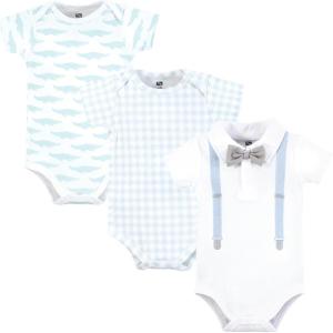 image:imageHudson Baby Infant Boys Cotton Bodysuits 3Pack Gator Polo 1824 Months