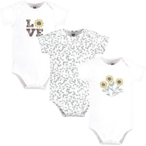 image:imageHudson Baby Infant Girl Cotton Bodysuits Sunflower Love 912 Months