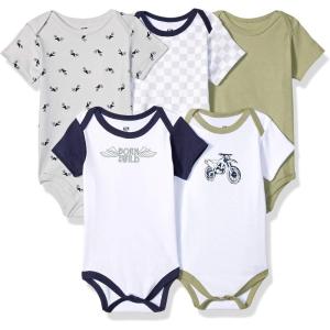 image:imageHudson Baby Unisex Baby Cotton Bodysuits Dirt Bike 5 Pack 912 Months 12M