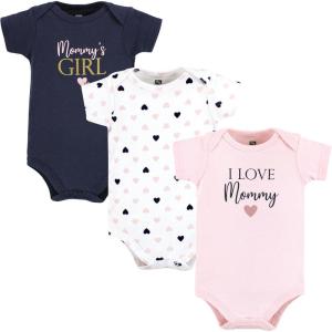 image:imageHudson Baby Unisex Baby Cotton Bodysuits Girl Mommy Pink Navy 1824 Months
