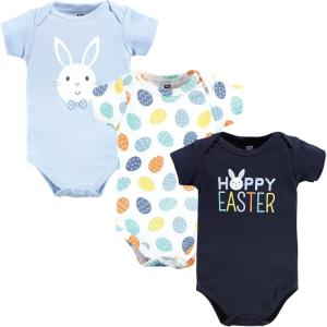 image:imageHudson Baby Unisex Baby Cotton Bodysuits Hoppy Easter 03 Months