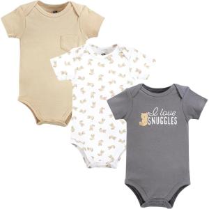 image:imageHudson Baby Unisex Baby Cotton Bodysuits Love Snuggles Bear 1218 Months