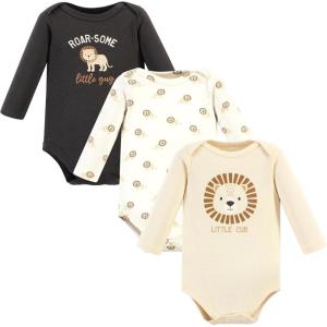 image:imageHudson Baby Unisex Baby Cotton BodysuitsBrave Lion