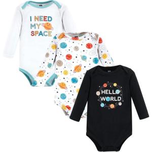image:imageHudson Baby Unisex Baby Cotton BodysuitsHappy Planets