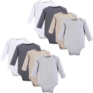 image:imageHudson Baby Unisex Baby Cotton BodysuitsHeather Gray