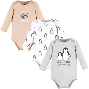 image:imageHudson Baby Unisex Baby Cotton BodysuitsJust Chillin Penguin