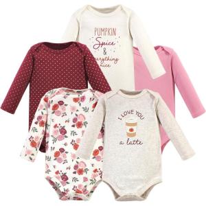 image:imageHudson Baby Unisex Baby Cotton BodysuitsPumpkin Spice