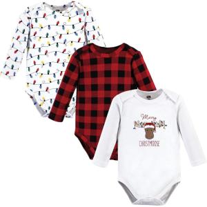 image:imageHudson Baby Unisex Baby Cotton BodysuitsRed Christmoose