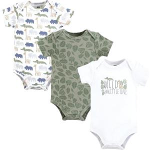 image:imageHudson Baby Unisex Baby Cotton BodysuitsWild Little One