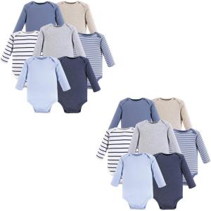 image:imageHudson Baby Unisex Baby Cotton LongSleeve BodysuitsBoy Basic 14piece
