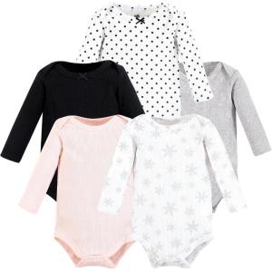 image:imageHudson Baby Unisex Baby Thermal Long Sleeve Bodysuits SnowflakeSnowflake
