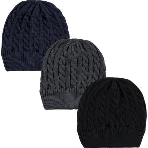 image:imageHudson Baby UnisexBaby Knit Caps and Cuffed BeaniesBlack Blue