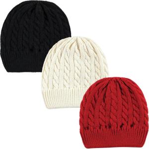image:imageHudson Baby UnisexBaby Knit Caps and Cuffed BeaniesBlack Red