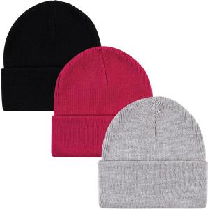image:imageHudson Baby UnisexBaby Knit Caps and Cuffed BeaniesDark Pink