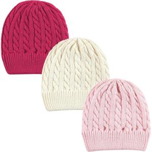 image:imageHudson Baby UnisexBaby Knit Caps and Cuffed BeaniesPink Cream