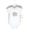 image:imageHudson Baby Infant Girls Cotton Bodysuits 3Pack Wild Cheetah Preemie