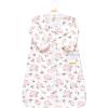image:imageHudson Baby Infant Girls Long Sleeve Plush Faux Fur Sleeping Bag Wearable Blanket Neutral Pink Floral 612 Months