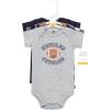 image:imageHudson Baby Unisex Baby Cotton Bodysuits Football Huddles 3Pack 1824 Months