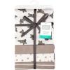 image:imageHudson Baby Unisex Baby Cotton Polyester Flannel Receiving Blankets 4PackFrench Bulldog Stars