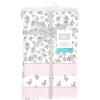 image:imageHudson Baby Unisex Baby Cotton Polyester Flannel Receiving Blankets 4PackPink Primrose