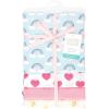 image:imageHudson Baby Unisex Baby Cotton Polyester Flannel Receiving BlanketsCloudy Rainbow