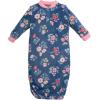 image:imageHudson Baby Unisex Baby Fleece GownsBlue Butterfly Floral