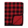 image:imageHudson Baby Unisex Baby Muslin Swaddle Blanket 3Pc and Tranquility Blanket Moose Buffalo Plaid One Size