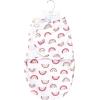 image:imageHudson Baby Unisex Baby Plush Faux Fur Swaddle WrapModern Rainbow